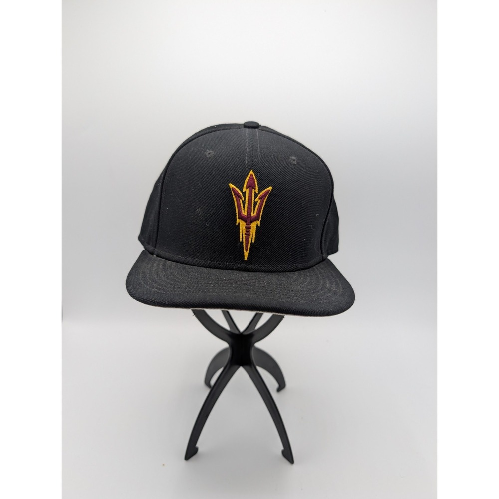 Nike ASU Arizona State Sun Devils Fitted Hat Cap 7 3/8 Black Nike True